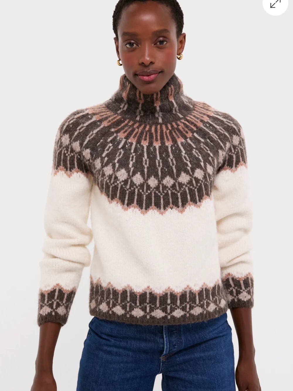 LOVE THE LABEL Ivory Multi Valentine Sweater/ NWT Size XS